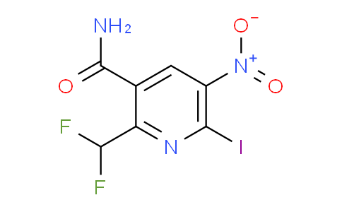2-(Difluoromethyl)-6-iodo-5-nitropyridine-3-carboxamide