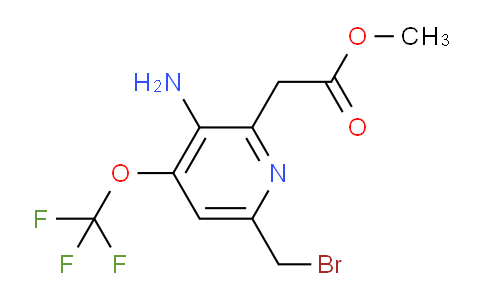 Methyl 3-amino-6-(bromomethyl)-4-(trifluoromethoxy)pyridine-2-acetate