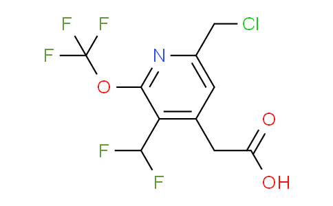 6-(Chloromethyl)-3-(difluoromethyl)-2-(trifluoromethoxy)pyridine-4-acetic acid