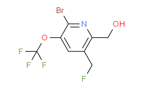 2-Bromo-5-(fluoromethyl)-3-(trifluoromethoxy)pyridine-6-methanol
