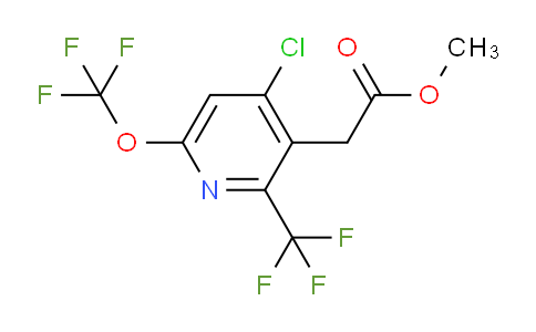 Methyl 4-chloro-6-(trifluoromethoxy)-2-(trifluoromethyl)pyridine-3-acetate