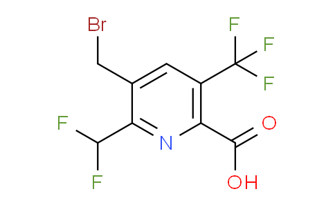 3-(Bromomethyl)-2-(difluoromethyl)-5-(trifluoromethyl)pyridine-6-carboxylic acid