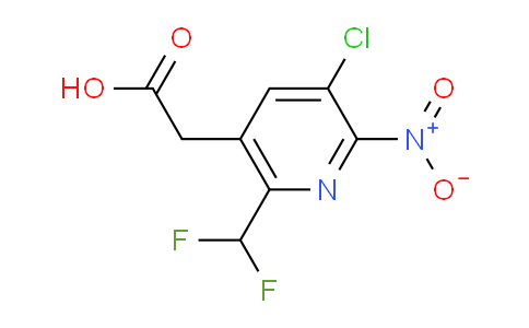 AM37768 | 1805175-20-5 | 3-Chloro-6-(difluoromethyl)-2-nitropyridine-5-acetic acid