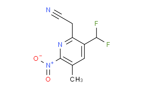 AM37773 | 1805465-95-5 | 3-(Difluoromethyl)-5-methyl-6-nitropyridine-2-acetonitrile