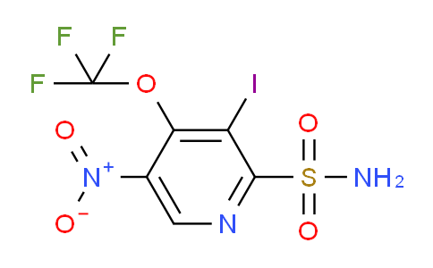 3-Iodo-5-nitro-4-(trifluoromethoxy)pyridine-2-sulfonamide