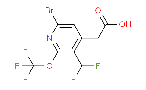AM37861 | 1804729-14-3 | 6-Bromo-3-(difluoromethyl)-2-(trifluoromethoxy)pyridine-4-acetic acid