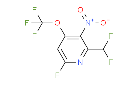 2-(Difluoromethyl)-6-fluoro-3-nitro-4-(trifluoromethoxy)pyridine