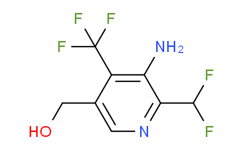 3-Amino-2-(difluoromethyl)-4-(trifluoromethyl)pyridine-5-methanol