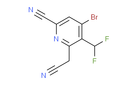 4-Bromo-6-cyano-3-(difluoromethyl)pyridine-2-acetonitrile