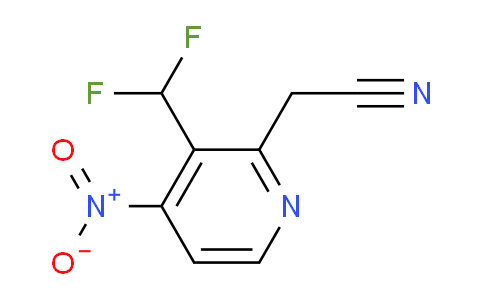 3-(Difluoromethyl)-4-nitropyridine-2-acetonitrile