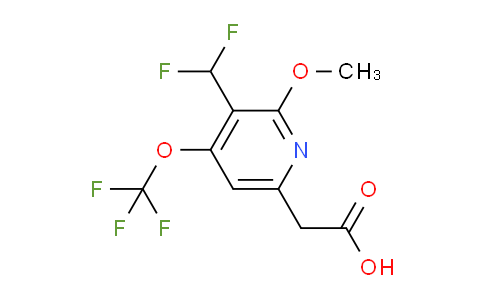 3-(Difluoromethyl)-2-methoxy-4-(trifluoromethoxy)pyridine-6-acetic acid