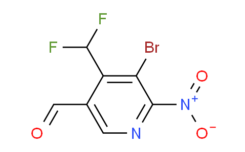 3-Bromo-4-(difluoromethyl)-2-nitropyridine-5-carboxaldehyde