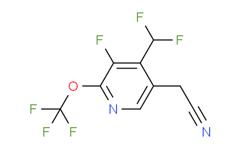 4-(Difluoromethyl)-3-fluoro-2-(trifluoromethoxy)pyridine-5-acetonitrile