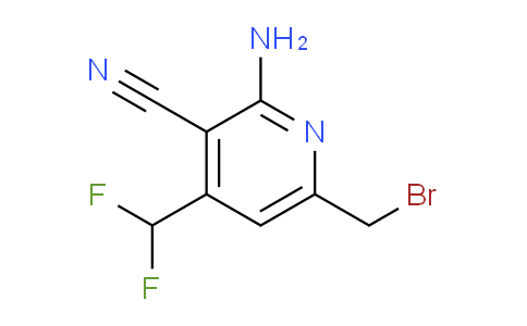 2-Amino-6-(bromomethyl)-3-cyano-4-(difluoromethyl)pyridine