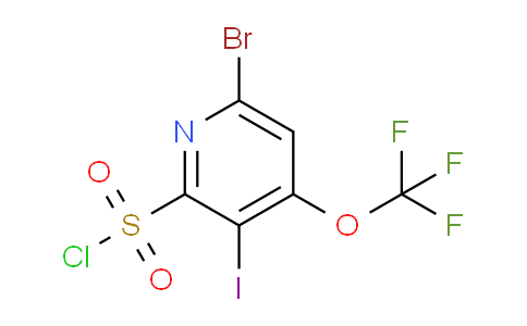 6-Bromo-3-iodo-4-(trifluoromethoxy)pyridine-2-sulfonyl chloride