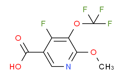 AM38035 | 1806177-36-5 | 4-Fluoro-2-methoxy-3-(trifluoromethoxy)pyridine-5-carboxylic acid