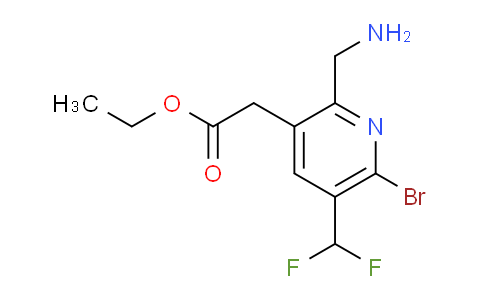 AM38077 | 1805943-76-3 | Ethyl 2-(aminomethyl)-6-bromo-5-(difluoromethyl)pyridine-3-acetate