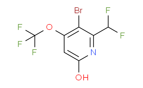 3-Bromo-2-(difluoromethyl)-6-hydroxy-4-(trifluoromethoxy)pyridine