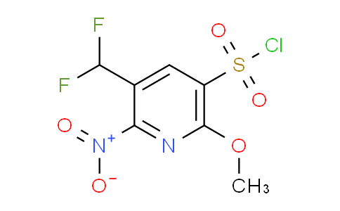 3-(Difluoromethyl)-6-methoxy-2-nitropyridine-5-sulfonyl chloride
