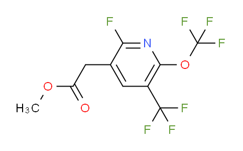 Methyl 2-fluoro-6-(trifluoromethoxy)-5-(trifluoromethyl)pyridine-3-acetate