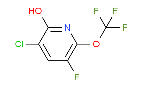 3-Chloro-5-fluoro-2-hydroxy-6-(trifluoromethoxy)pyridine