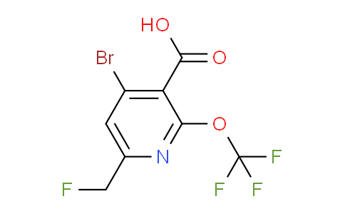 4-Bromo-6-(fluoromethyl)-2-(trifluoromethoxy)pyridine-3-carboxylic acid