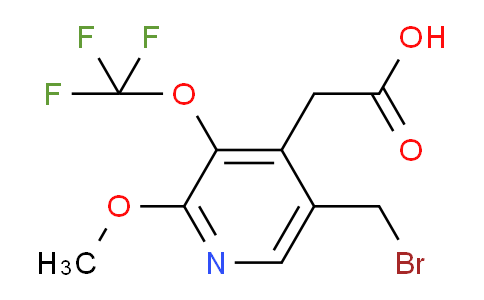 5-(Bromomethyl)-2-methoxy-3-(trifluoromethoxy)pyridine-4-acetic acid