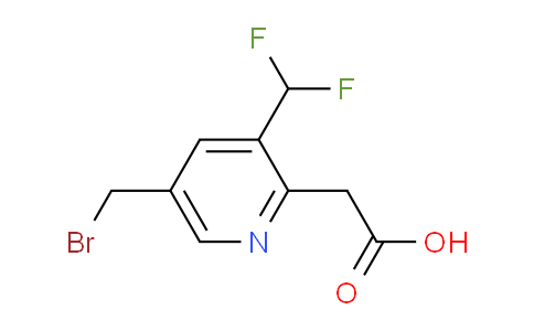 5-(Bromomethyl)-3-(difluoromethyl)pyridine-2-acetic acid