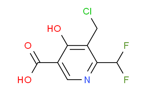 AM38228 | 1805092-13-0 | 3-(Chloromethyl)-2-(difluoromethyl)-4-hydroxypyridine-5-carboxylic acid