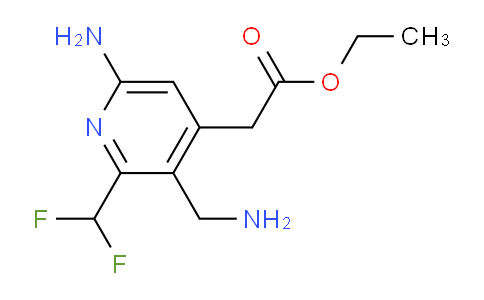 AM38255 | 1804723-03-2 | Ethyl 6-amino-3-(aminomethyl)-2-(difluoromethyl)pyridine-4-acetate