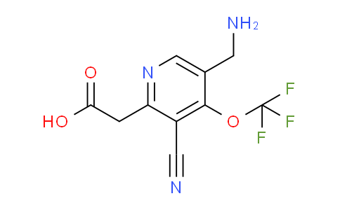 5-(Aminomethyl)-3-cyano-4-(trifluoromethoxy)pyridine-2-acetic acid