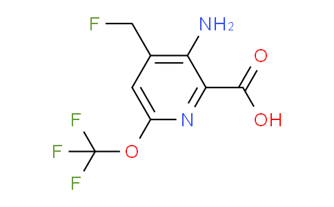 AM38313 | 1804532-29-3 | 3-Amino-4-(fluoromethyl)-6-(trifluoromethoxy)pyridine-2-carboxylic acid