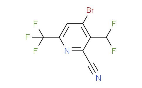 AM38379 | 1804840-61-6 | 4-Bromo-2-cyano-3-(difluoromethyl)-6-(trifluoromethyl)pyridine