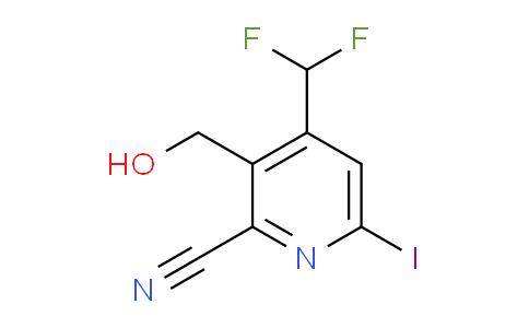 2-Cyano-4-(difluoromethyl)-6-iodopyridine-3-methanol
