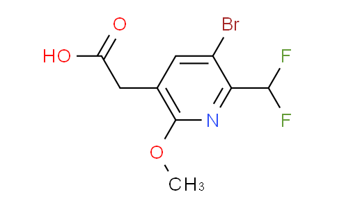 3-Bromo-2-(difluoromethyl)-6-methoxypyridine-5-acetic acid