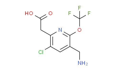 3-(Aminomethyl)-5-chloro-2-(trifluoromethoxy)pyridine-6-acetic acid
