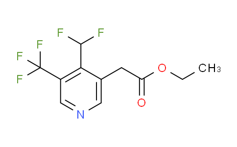 Ethyl 4-(difluoromethyl)-3-(trifluoromethyl)pyridine-5-acetate