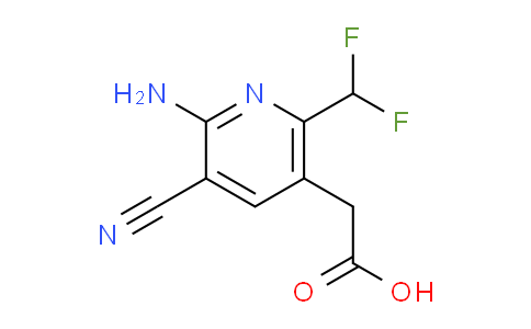 2-Amino-3-cyano-6-(difluoromethyl)pyridine-5-acetic acid
