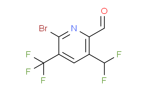 AM38572 | 1805395-07-6 | 2-Bromo-5-(difluoromethyl)-3-(trifluoromethyl)pyridine-6-carboxaldehyde