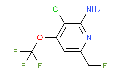 2-Amino-3-chloro-6-(fluoromethyl)-4-(trifluoromethoxy)pyridine