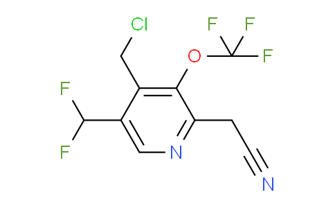 AM38610 | 1804751-15-2 | 4-(Chloromethyl)-5-(difluoromethyl)-3-(trifluoromethoxy)pyridine-2-acetonitrile