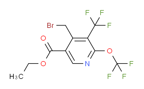 Ethyl 4-(bromomethyl)-2-(trifluoromethoxy)-3-(trifluoromethyl)pyridine-5-carboxylate