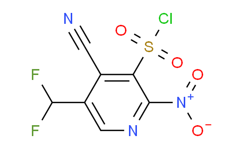 4-Cyano-5-(difluoromethyl)-2-nitropyridine-3-sulfonyl chloride