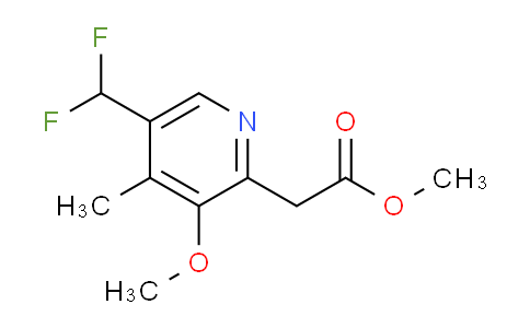 Methyl 5-(difluoromethyl)-3-methoxy-4-methylpyridine-2-acetate