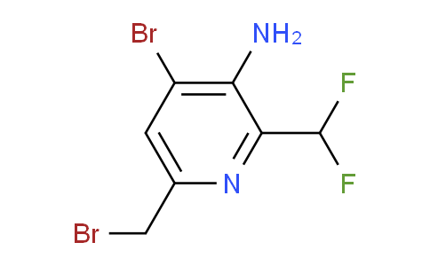 3-Amino-4-bromo-6-(bromomethyl)-2-(difluoromethyl)pyridine
