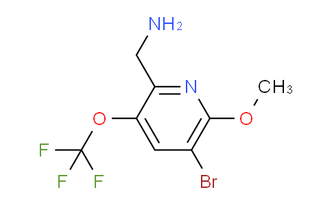 2-(Aminomethyl)-5-bromo-6-methoxy-3-(trifluoromethoxy)pyridine