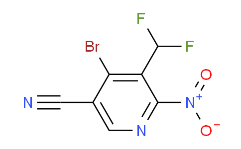4-Bromo-5-cyano-3-(difluoromethyl)-2-nitropyridine