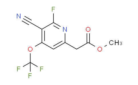 Methyl 3-cyano-2-fluoro-4-(trifluoromethoxy)pyridine-6-acetate