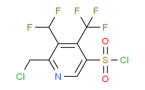 2-(Chloromethyl)-3-(difluoromethyl)-4-(trifluoromethyl)pyridine-5-sulfonyl chloride