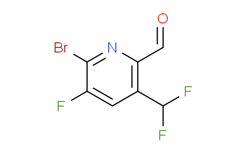 AM38720 | 1805343-52-5 | 2-Bromo-5-(difluoromethyl)-3-fluoropyridine-6-carboxaldehyde